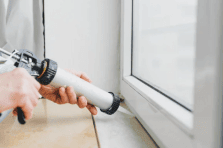 Caulking gun being used to seal gaps for home improvements in Midrand