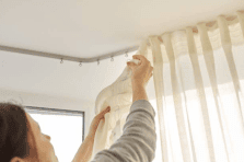 Homeware curtain rail and hooks for easy window dressing and installation in South Africa