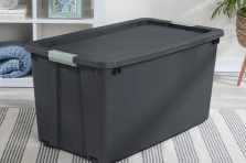 Large plastic container for storage and household organisation in South Africa