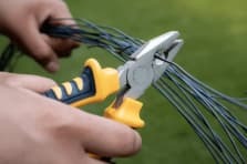 Pliers cutting wire under NSJ Wholesale hardware products for electrical and DIY use