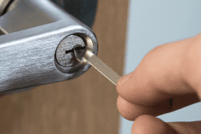 A Keyhole lock blocker for added door security available in South Africa